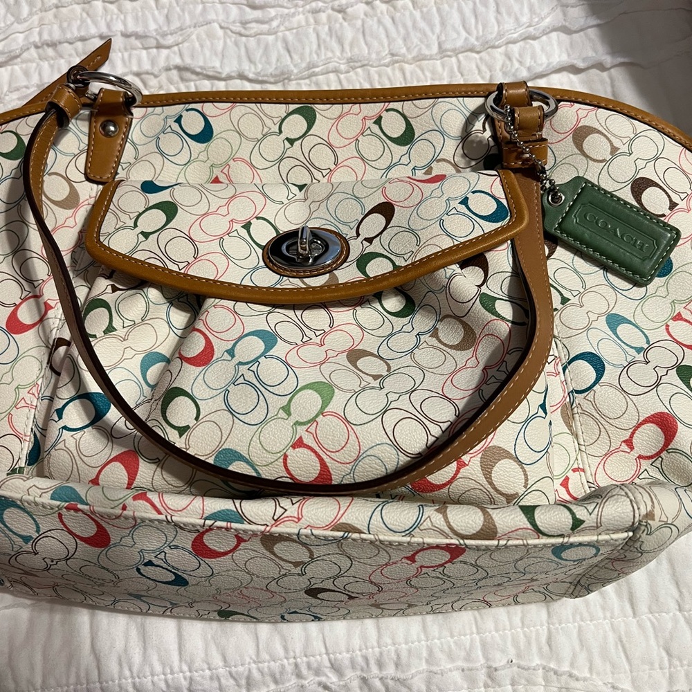 Coach bag multi color